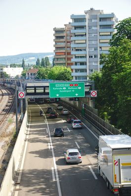 Autobahn durch Basel