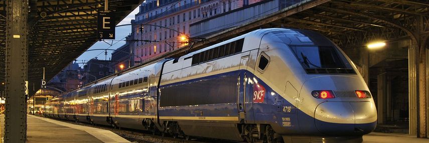 TGV im Bahnhof